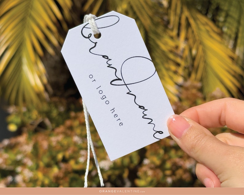 Custom Clothing Labels Clothing Tags Custom Hang Tags Custom Price Tag Custom Swing Tags image 7