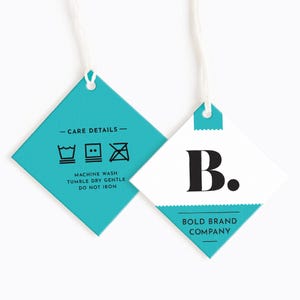 Custom Clothing Care Tags: Personalized Wash Instruction Labels