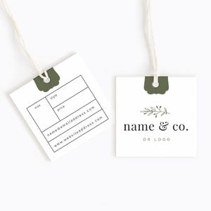 Etiquetas de preço com logotipo | Pendurar etiquetas | Etiquetas de produtos personalizadas | Etiquetas de roupas