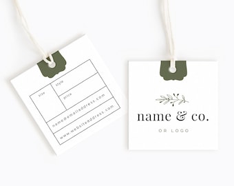 Price tags with logo |  Hang Tags | Custom Product Labels | Clothing Labels