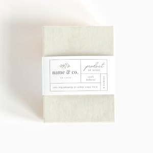 Custom Belly Band | Custom Soap Sleeves | Paper product sleeve | Custom Soap packaging image 2