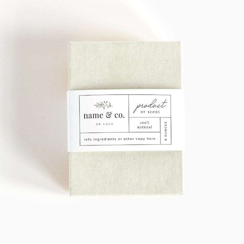 Custom Belly Band | Custom Soap Sleeves | Paper product sleeve | Custom Soap packaging image 2