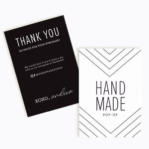 Custom Thank You Cards: Small Business Package Inserts