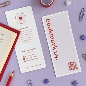 Benutzerdefinierte Business Thank You-Lesezeichen - Werbetreibende Paketbeilagen für Kunden