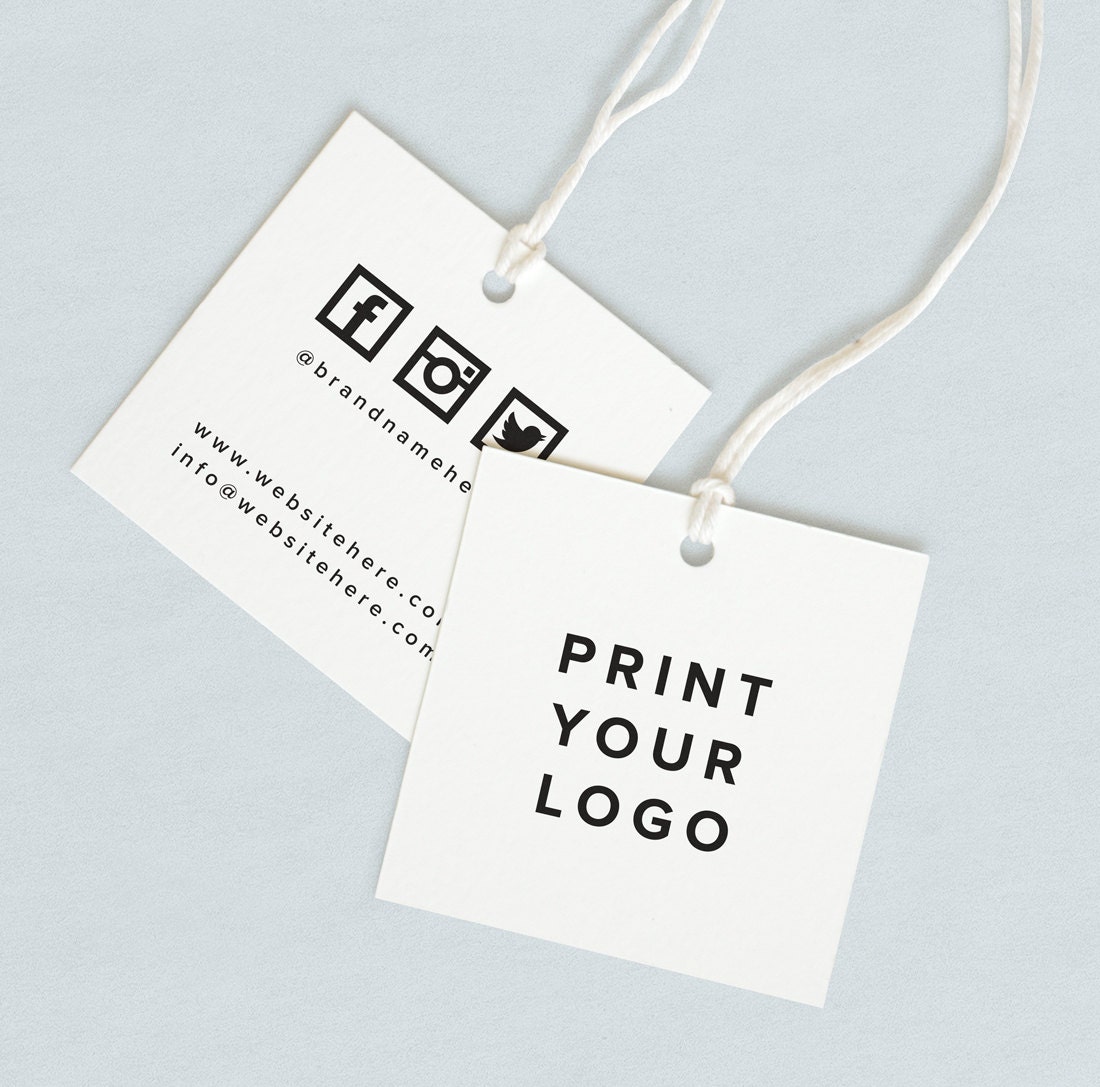 Hard Papers Brand Name Tags For Clothes, For Garments, Packaging