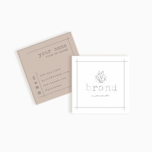 Rustic Business Card | Floral business card | Boutique Business Card Stationery | Florist Business Card