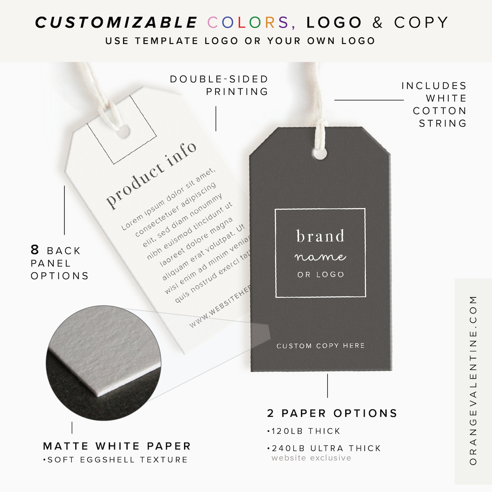 Clothing Tags Custom Custom Tags for Handmade Items Etsy