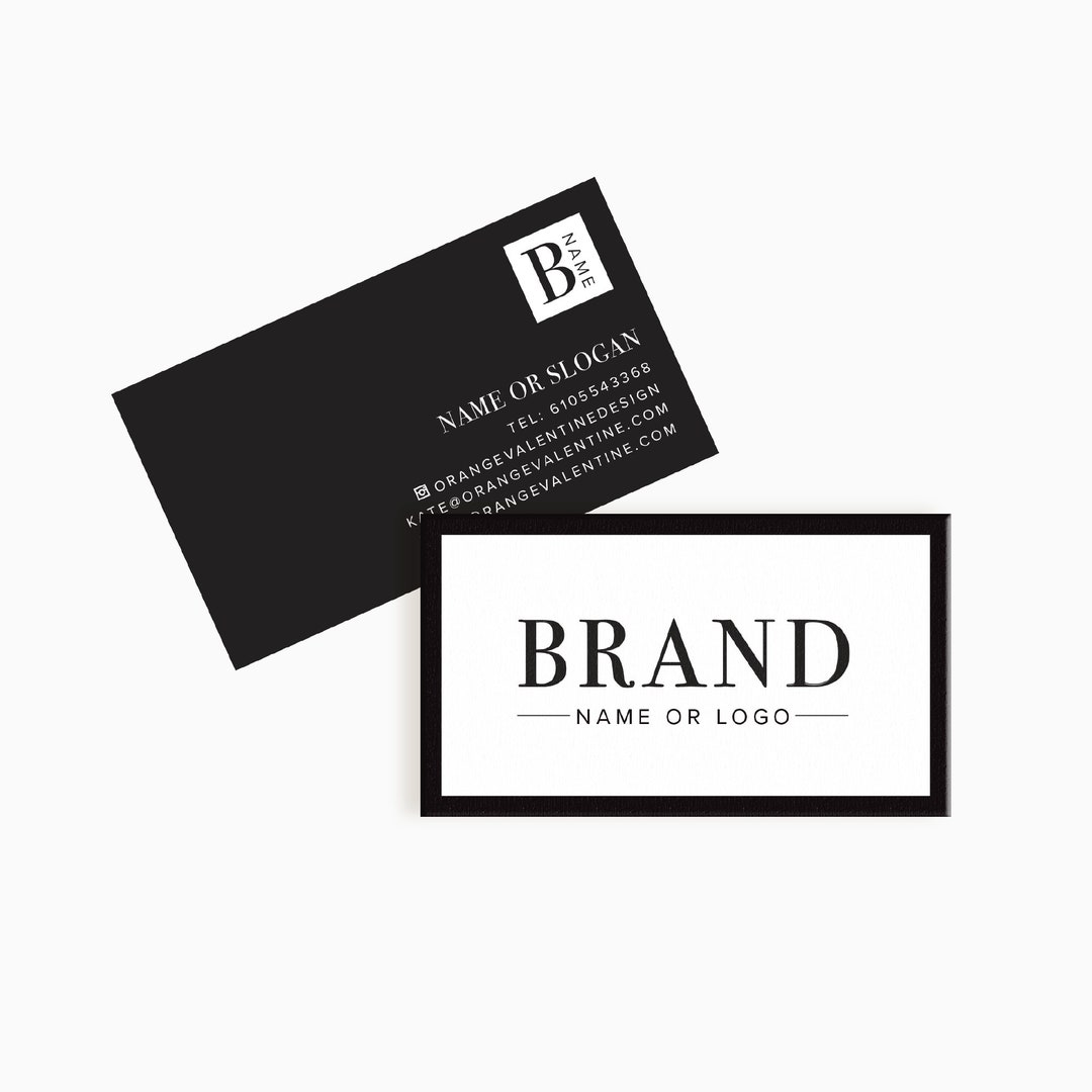 Modern Business Card Template Custom Calling Card Premade Business Card