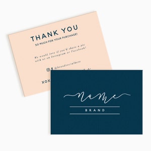 Thank you for your purchase | Custom Thank You Cards | Thank you for your order | Discount Code Card