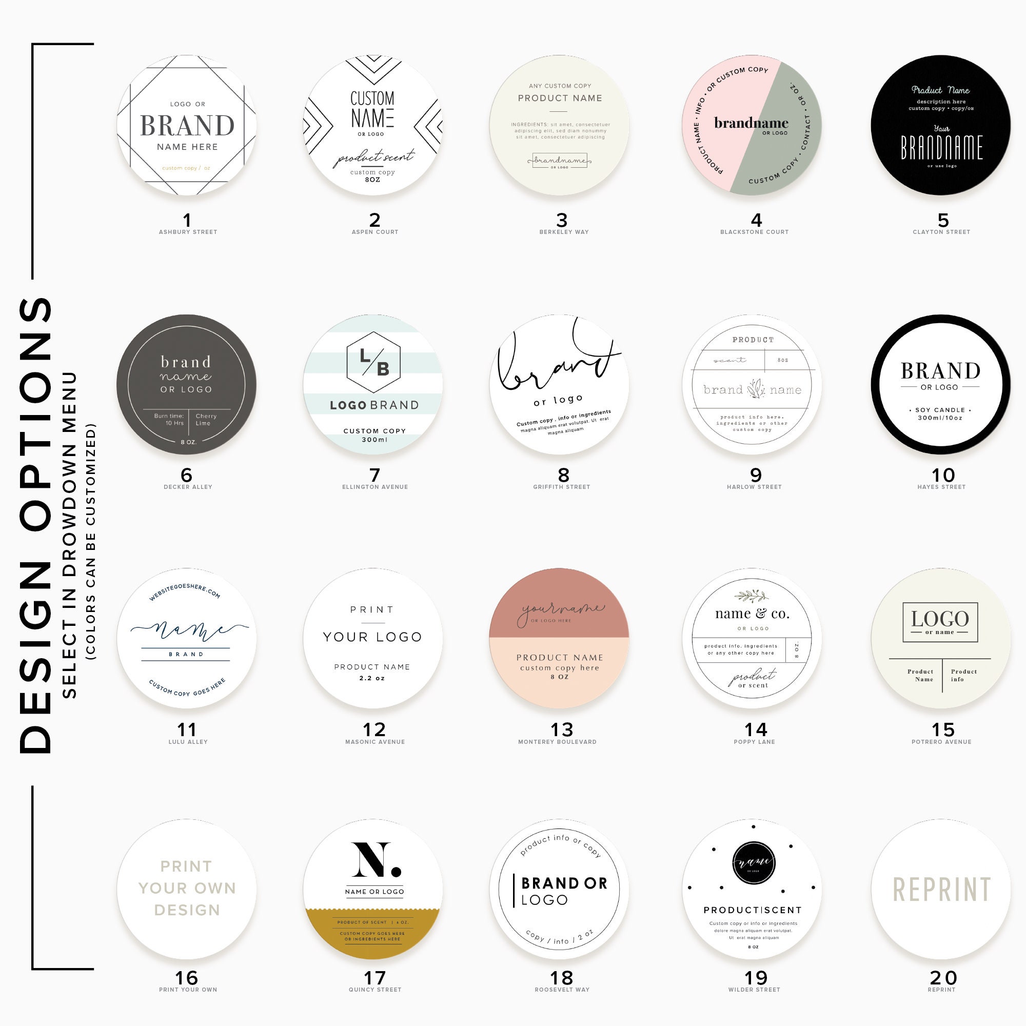 Custom Logo Stickers Custom Logo Labels Custom Product Etsy UK