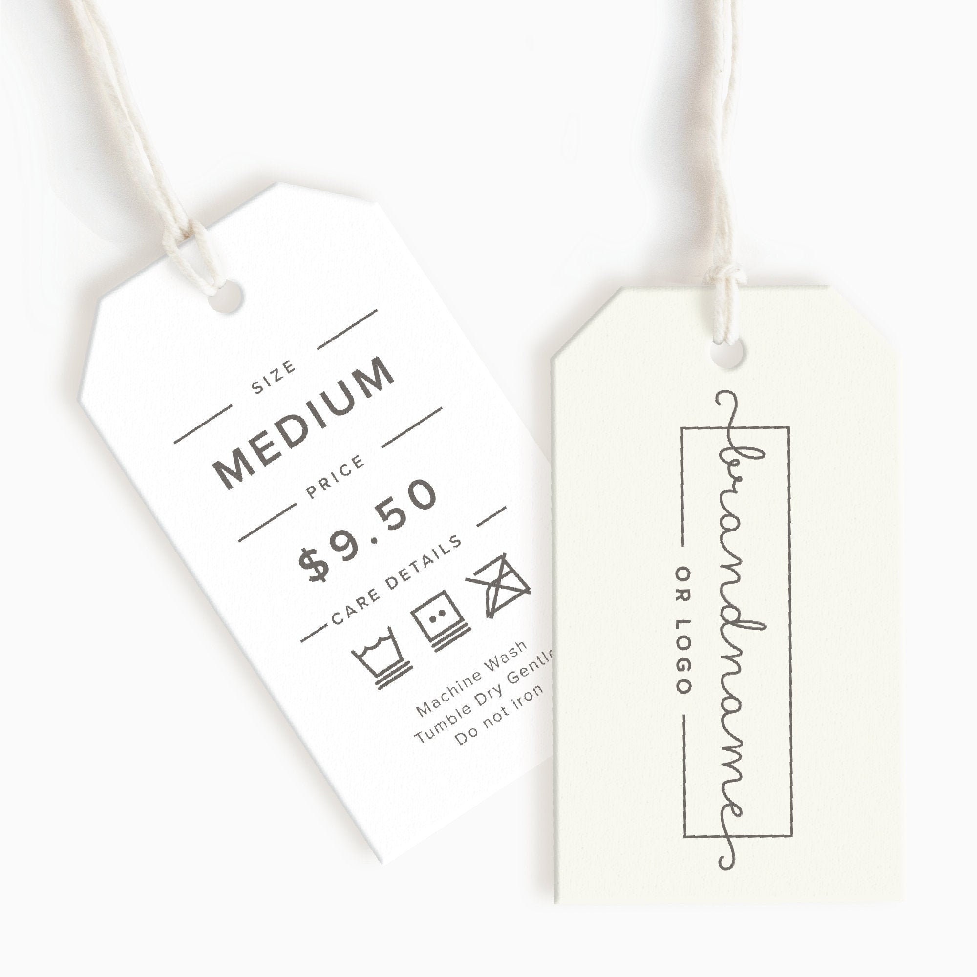 Care Tags Clothing Hang Tags Custom Clothing Size Labels Etsy