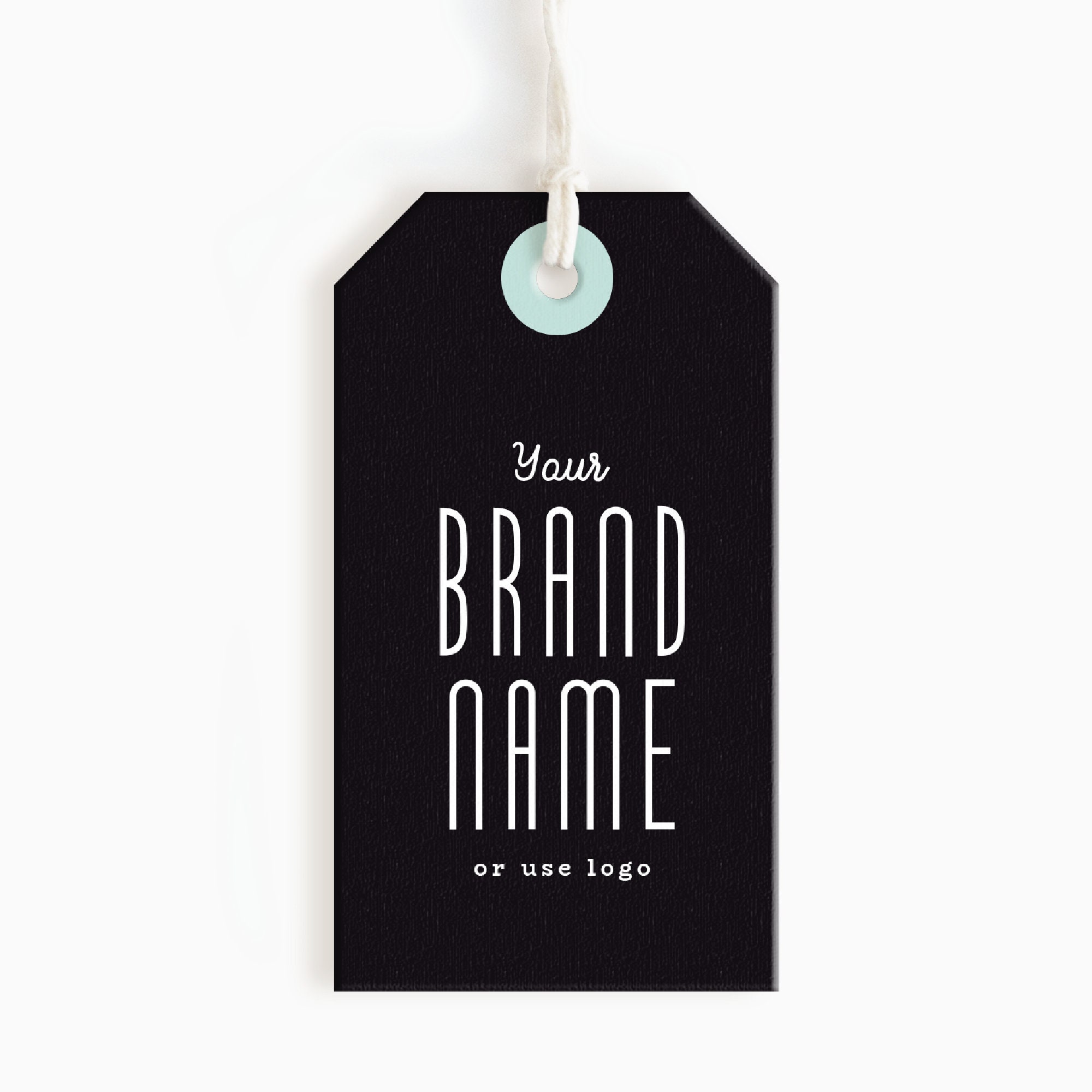 Custom Grade A Coated Black floral paper tags clothing print price swing  tag 40 mm * 90 mm