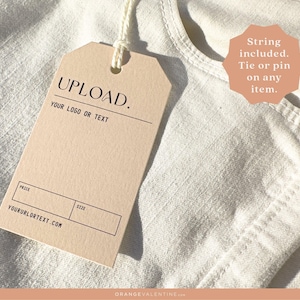 Etiquetas de ropa personalizadas / Etiquetas para ropa / Etiquetas colgantes personalizadas / Etiqueta de precio personalizada / Etiquetas colgantes personalizadas imagen 8