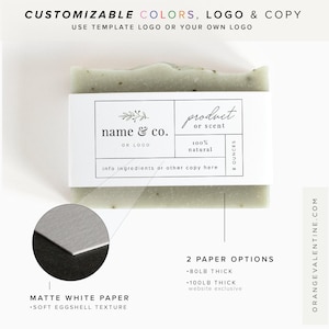 Custom Belly Band | Custom Soap Sleeves | Paper product sleeve | Custom Soap packaging image 4