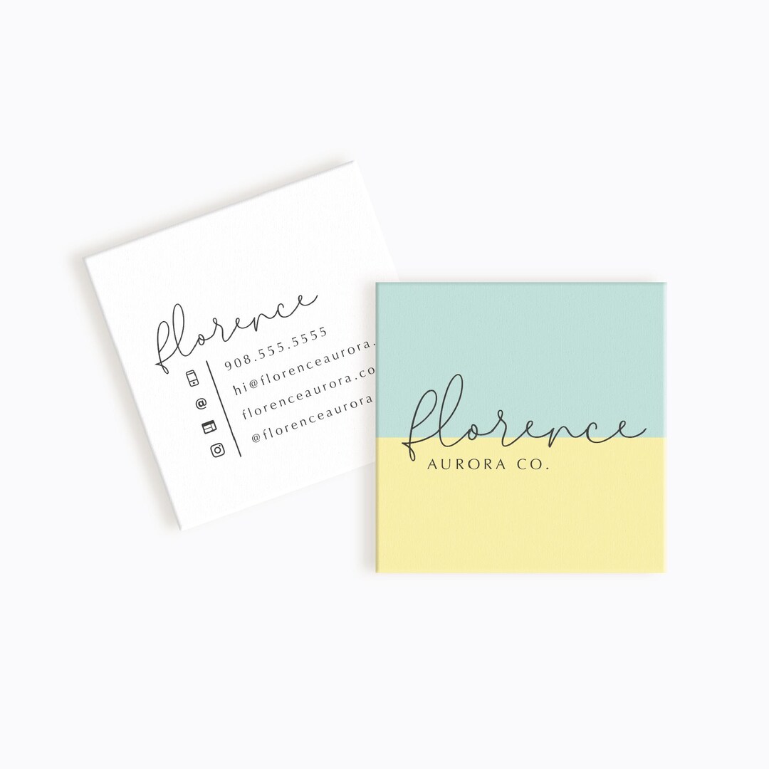 Colorful Business Card Design | Colorblock Custom Business Cards ...