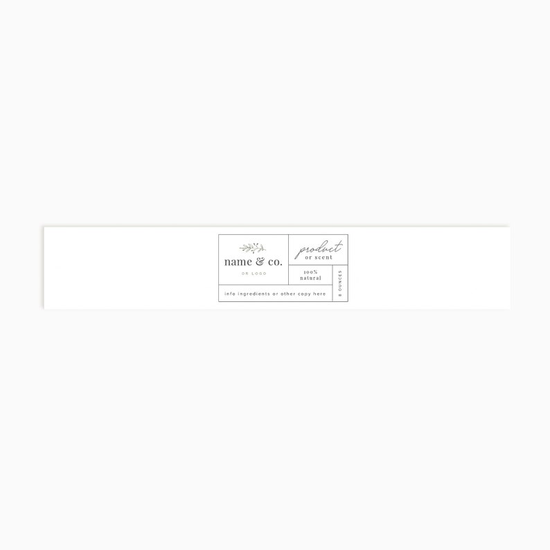 Custom Belly Band | Custom Soap Sleeves | Paper product sleeve | Custom Soap packaging image 3