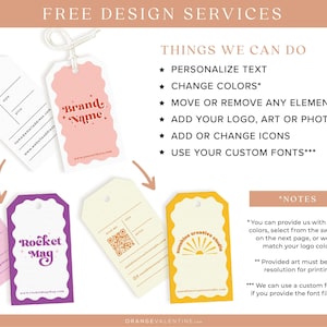 Etiquetas de ropa personalizadas / Etiquetas para ropa / Etiquetas colgantes personalizadas / Etiqueta de precio personalizada / Etiquetas colgantes personalizadas imagen 4