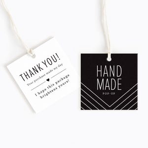 Vielen Dank für deinen Einkauf | Stricketiketten |  Swing Tags | Kleidung Tags Custom