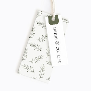 Bespoke printed clothing labels | Double swing tag |  Layered hang tag | Premium business tags