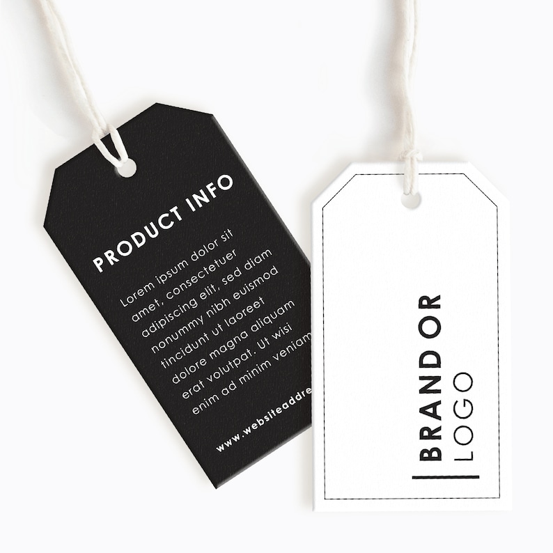 custom clothing tags template