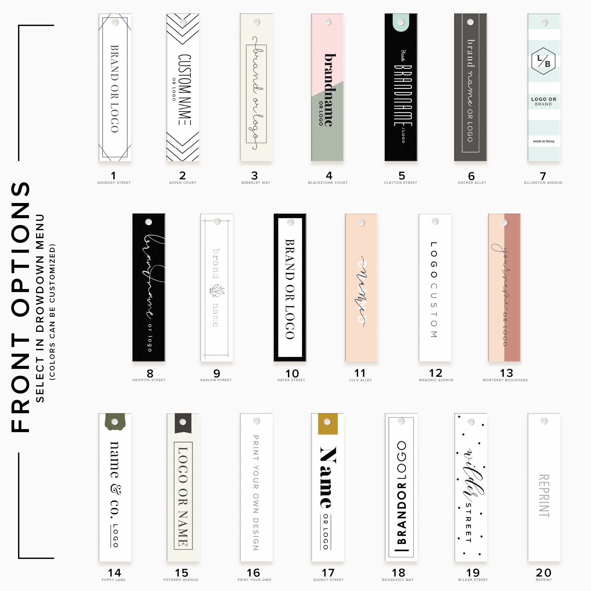 Clothing Label Custom Hang Tag Custom Clothing Tag Logo Etsy Australia