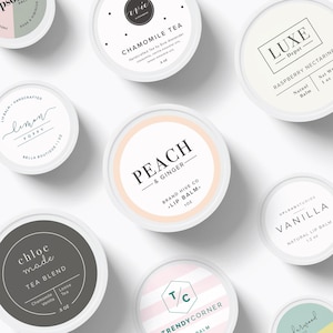 Custom Logo Stickers: Round Product Labels