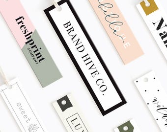 Custom hang tag | Custom clothing tag | Hang tags with String | Skinny clothing label
