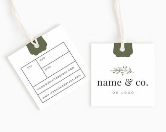 Price tags with logo |  Hang Tags | Custom Product Labels | Clothing Labels