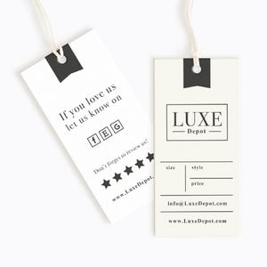 Custom Clothing Tags: Handmade Item Tags, Size & Care Labels
