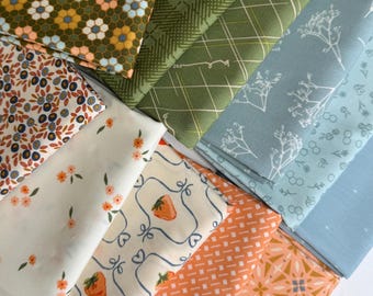 Ensemble de coupons de tissu Summer Homestead Fat Quarter / Tissu pour patchwork / AGF