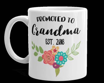 Promoted to Grandma mug, new grandma Gift, new grandma mug, grandma mug, mother's day mug, mother's day gift, nana gift, gift for grandma