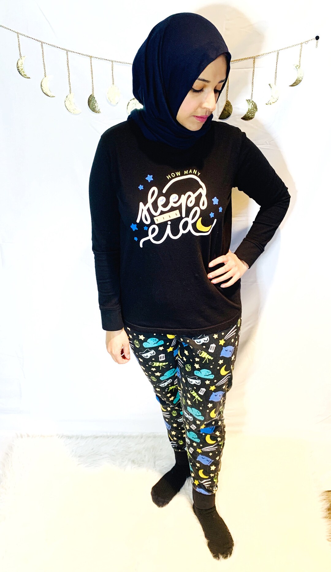Eid Pajamas How Many Sleeps Till Eid Women Pyjamas, My First Ramadan