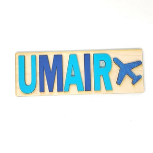 Kids Wooden Name Puzzle Personalized Eid gift Children Room Decor Birthday Gift for Kids, Christmas present Custom puzzle image 6