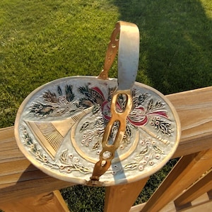 19th Century Messing Tablett | Große verzierte |  Vintage Metall Dekor | Statement Home Akzent