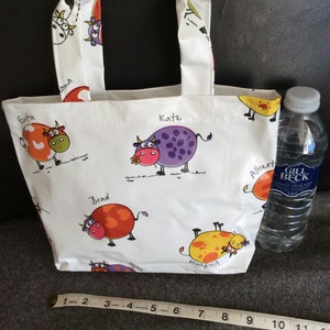 Cute book,sandwich,lunch,quirky tote bag