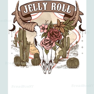 J.elly Roll American Png, Vintage Jelly R.oll Digital Files, Western Png, Retro Je.lly Roll Png, Instant Download