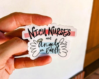 NICU Angels Vinyl Decal: Inspirational Encouragement Nurse Gift for Laptop, Water Bottle, Planner & Medical Gear