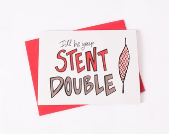 Cardiology Stent Greeting Card: Unique Medical Gift for Doctors and Heart Surgery Patients