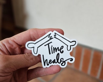 Broken Bone Vinyl Sticker: Get Well Soon Gift