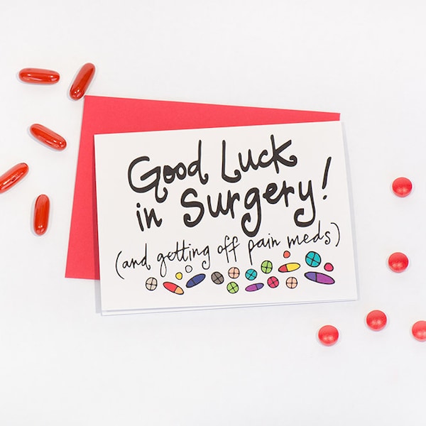 Good Luck on Surgery Card Etsy
