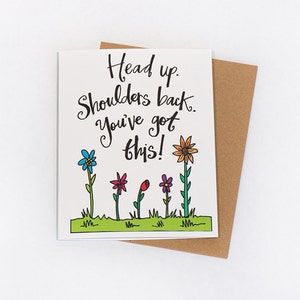 Head-up: wenskaart (aanmoedigingscadeau, steunkaart, motiverende kaart, bevestigingskaart, hang in there-kaart, kaart geestelijke gezondheid)