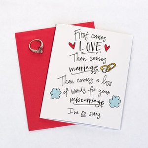 Miscarriage News: Greeting Card (Miscarriage Gift, Miscarriage Memorial, Miscarriage Keepsake, Pregnancy Loss Gift)