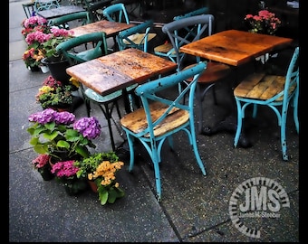 Rain Swept Greenwich Village Café