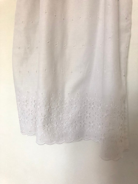 White Cotton Dress | Lace Prairie Boho | Vintage … - image 8