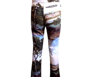 Moschino Jeans | Vintage 1990s Runway Pop Art Print By Pierre Lecomte, Size US 6
