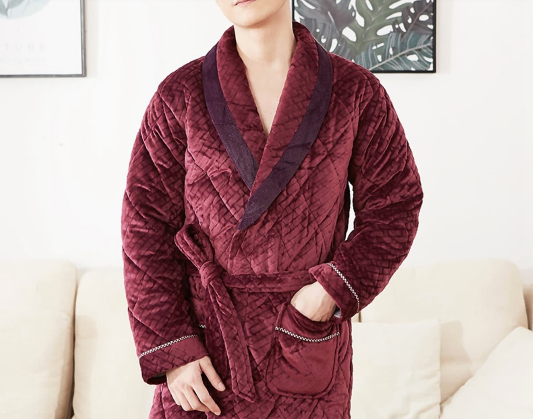 smoking jacket dressing gown