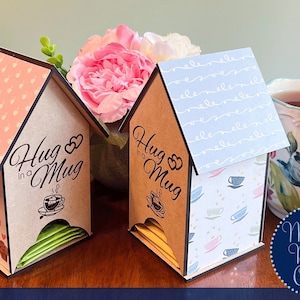 Hug in a Mug - Tea/Coffee bag house dispenser