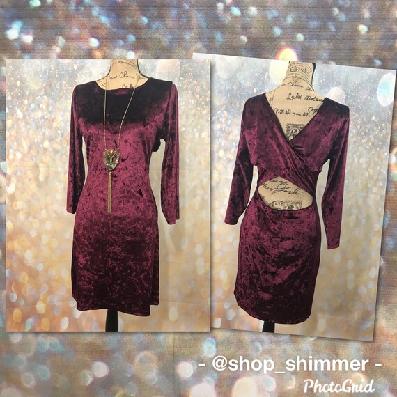 merlot velvet dress
