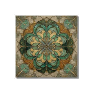 Green And Tan Ceramic Tile Decorative Design Tile Green Kitchen Tile Patterned Backsplash Tile - Green Bathroom Tiles Green Fireplace Tiles
