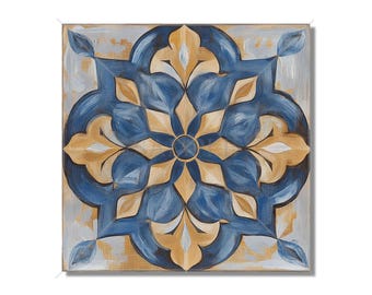 Ceramic Tile Blue And Tan Vintage Moroccan Design Unique Kitchen Backsplash Tile Patterned Blue Bathroom Tiles Moroccan Accent Tile